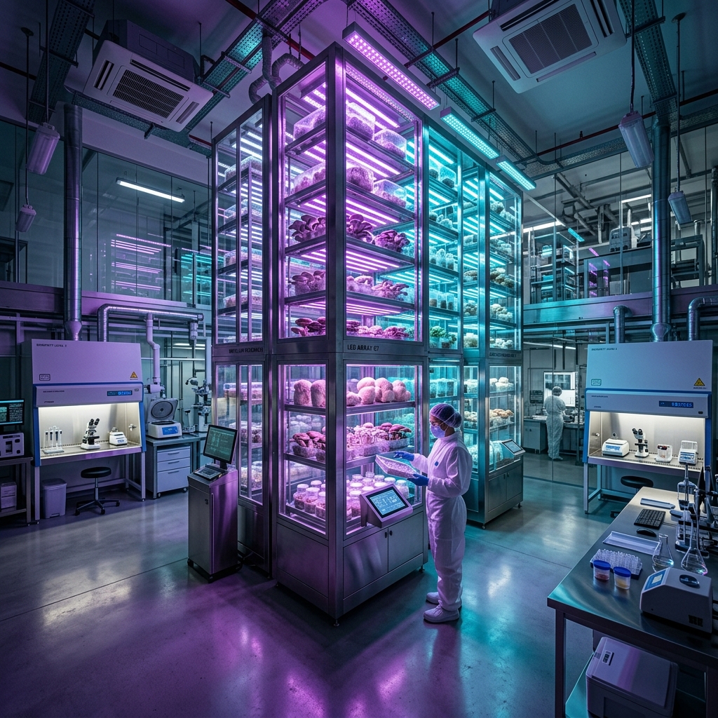 Sterile clean-core mushroom cultivation lab